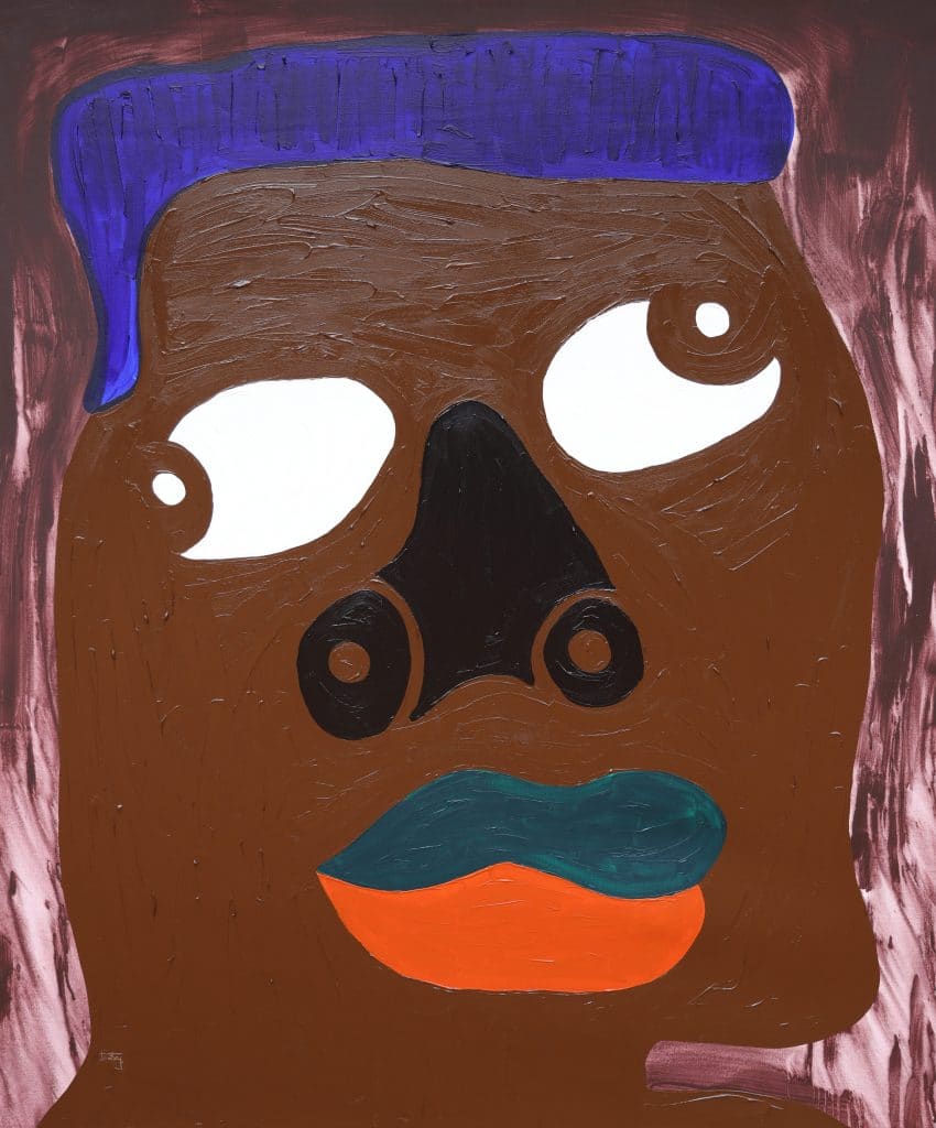 Kwabena, 2021, Acrylic on canvas, 152.3 x 127.4 cm