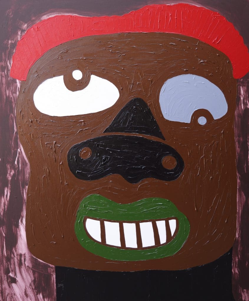 Kwame, 2022, Acrylic on canvas, 152.4 x 127 cm